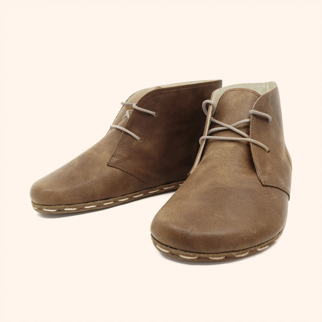 Grounding & Earthing Barefoot Chukka Boots for Women