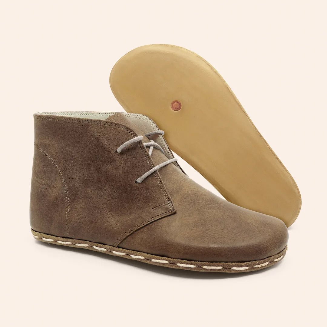 Grounding & Earthing Barefoot Chukka Boots for Women