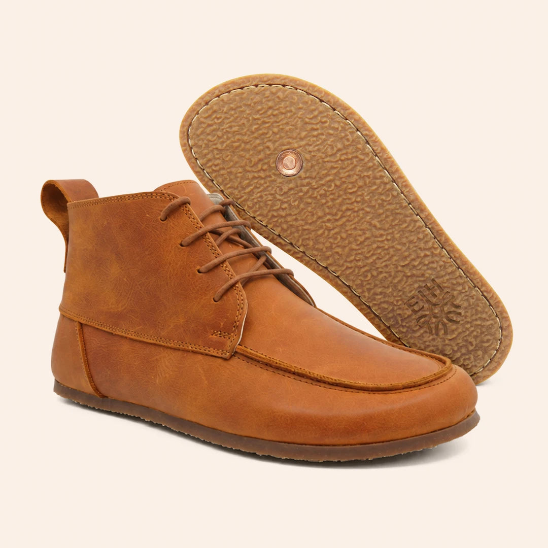 Grounding & Earthing Barefoot Moc-Toe Boots for Men