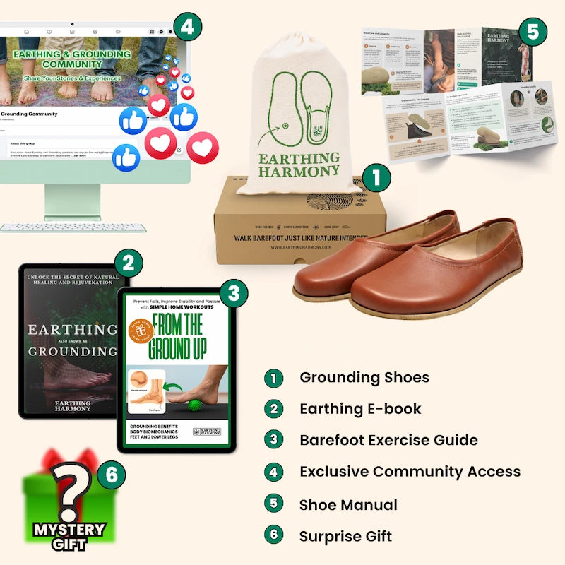 Grounding & Earthing Barefoot Ballet Flats for Women