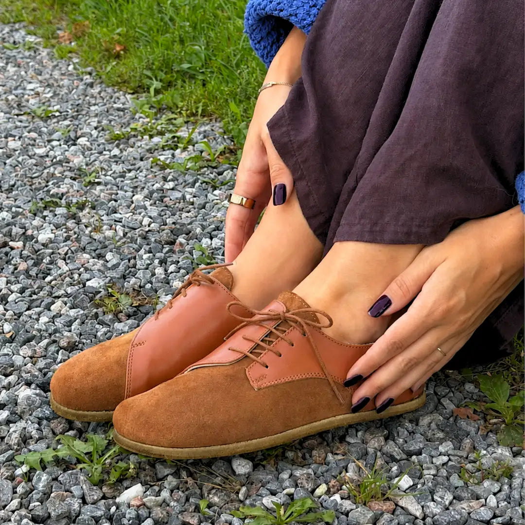 Grounding & Earthing Barefoot Diagonal Lace-Up Shoes for Women