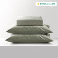 Grounding Sheets in Earthy green color with pillowcases bundle