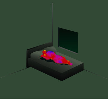Visual representation illustrating the adverse inflammatory effects of sleeping on regular sheets on overall well-being and health