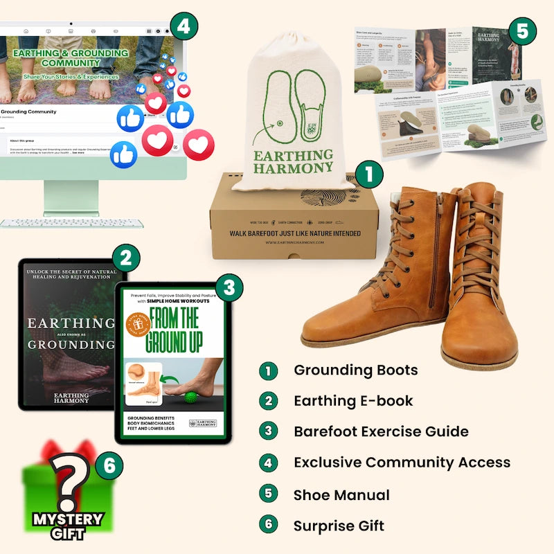 Grounding & Earthing Barefoot Long Boots for Women