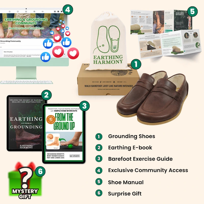 Grounding & Earthing Barefoot Penny Loafers for Men