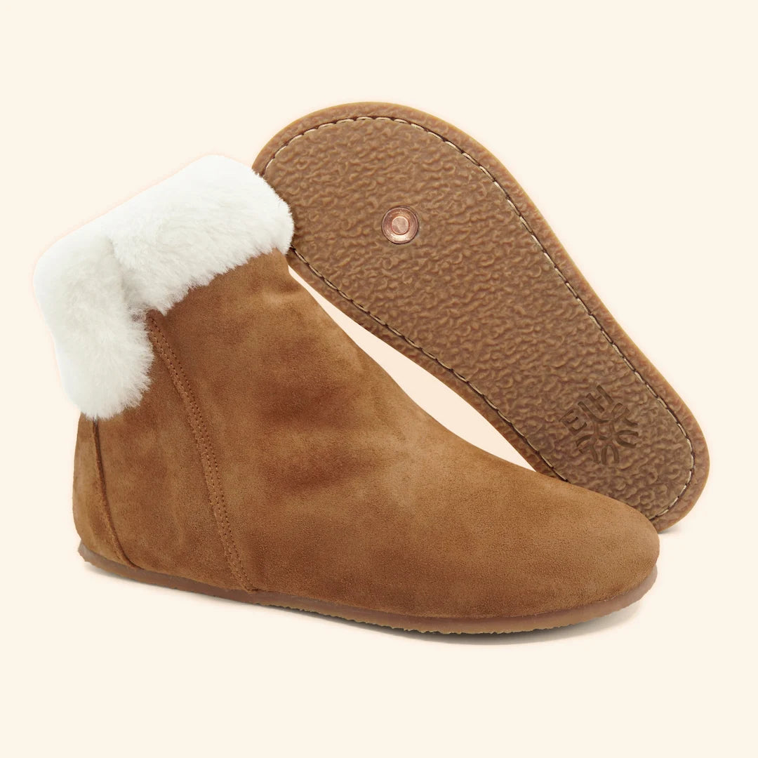 Grounding & Earthing Barefoot Shearling Cuff Boots for Women