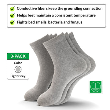 Socks for Grounding Shoes (3-pack)