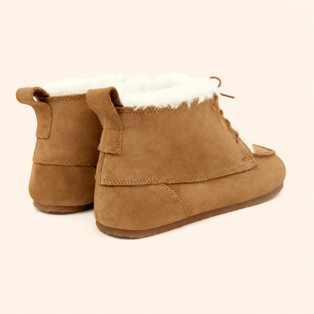 Grounding & Earthing Barefoot Shearling Moc-Toe Boots for Men