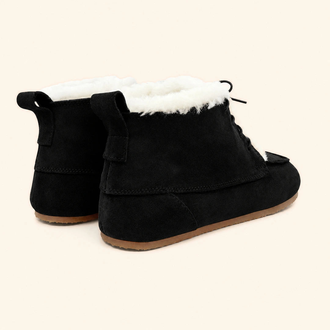 Grounding & Earthing Barefoot Shearling Moc-Toe Boots for Men