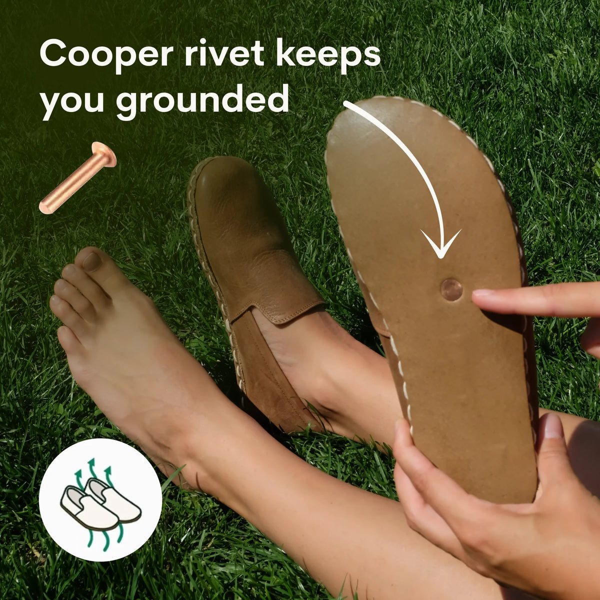 These people stay grounded without walking barefoot everywhere.