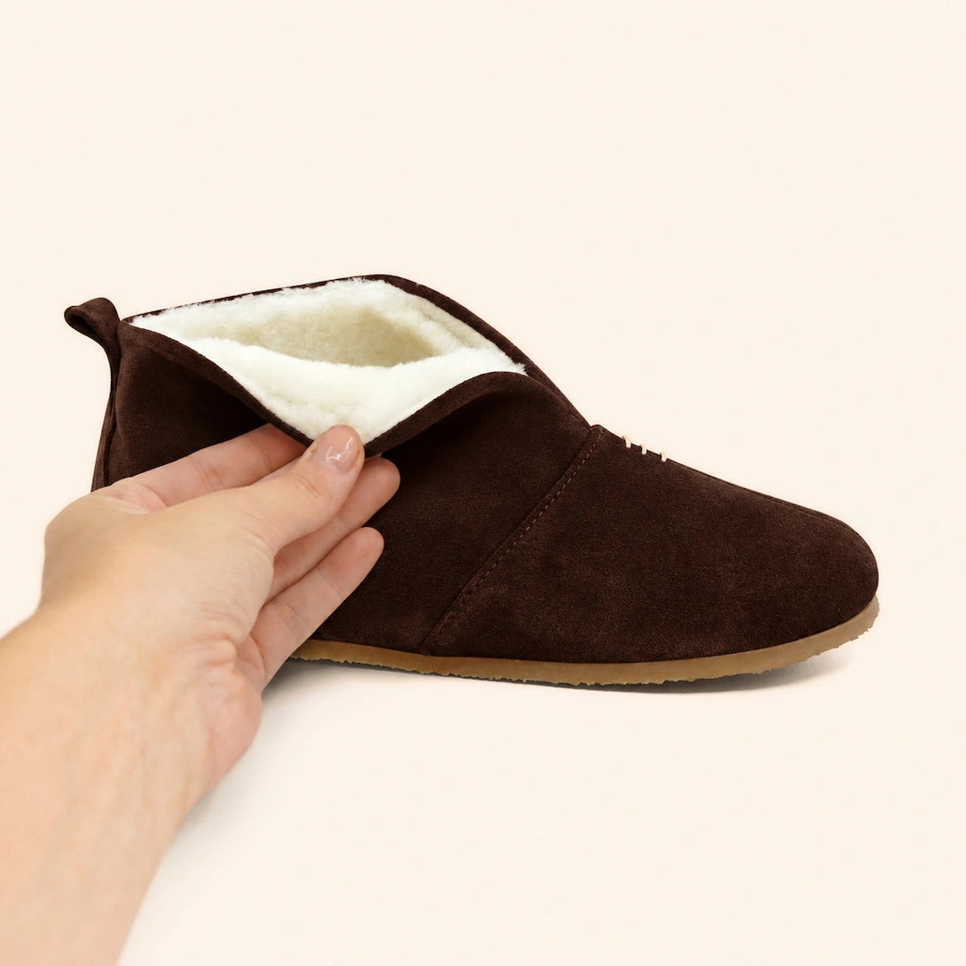 Grounding & Earthing Barefoot Shearling Slip-On Boots for Women