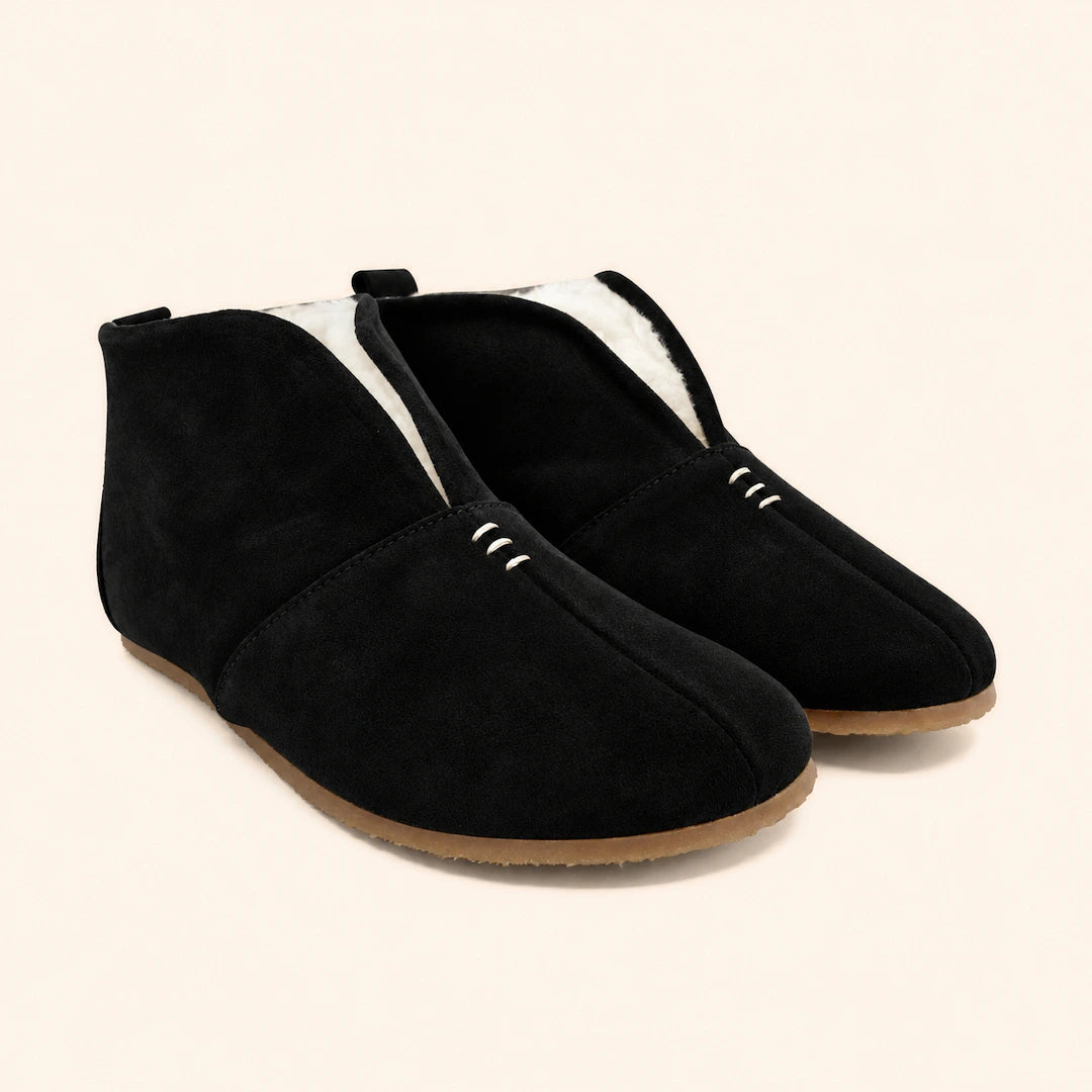 Grounding & Earthing Barefoot Shearling Slip-On Boots for Women