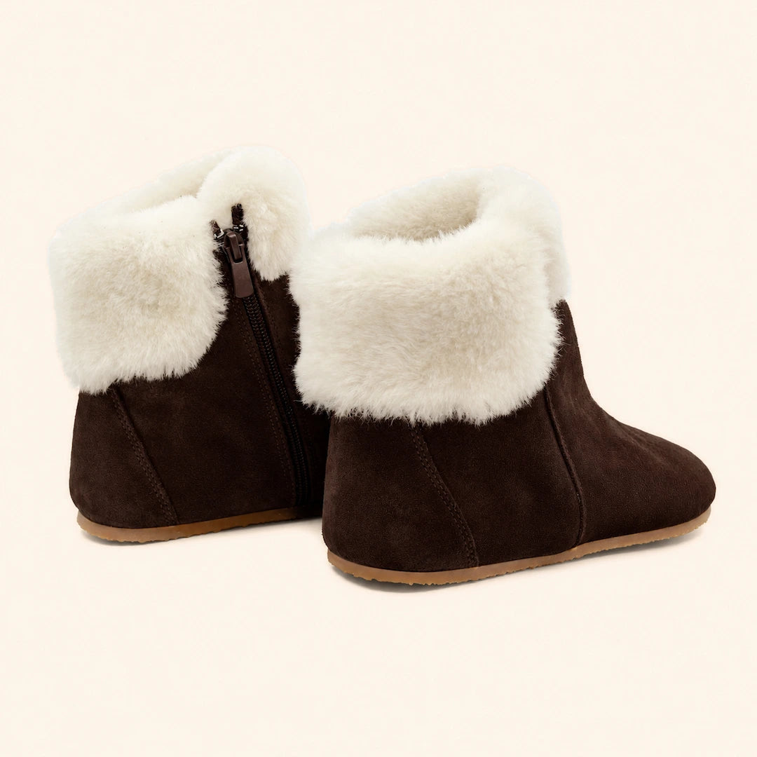 Grounding & Earthing Barefoot Shearling Cuff Boots for Women