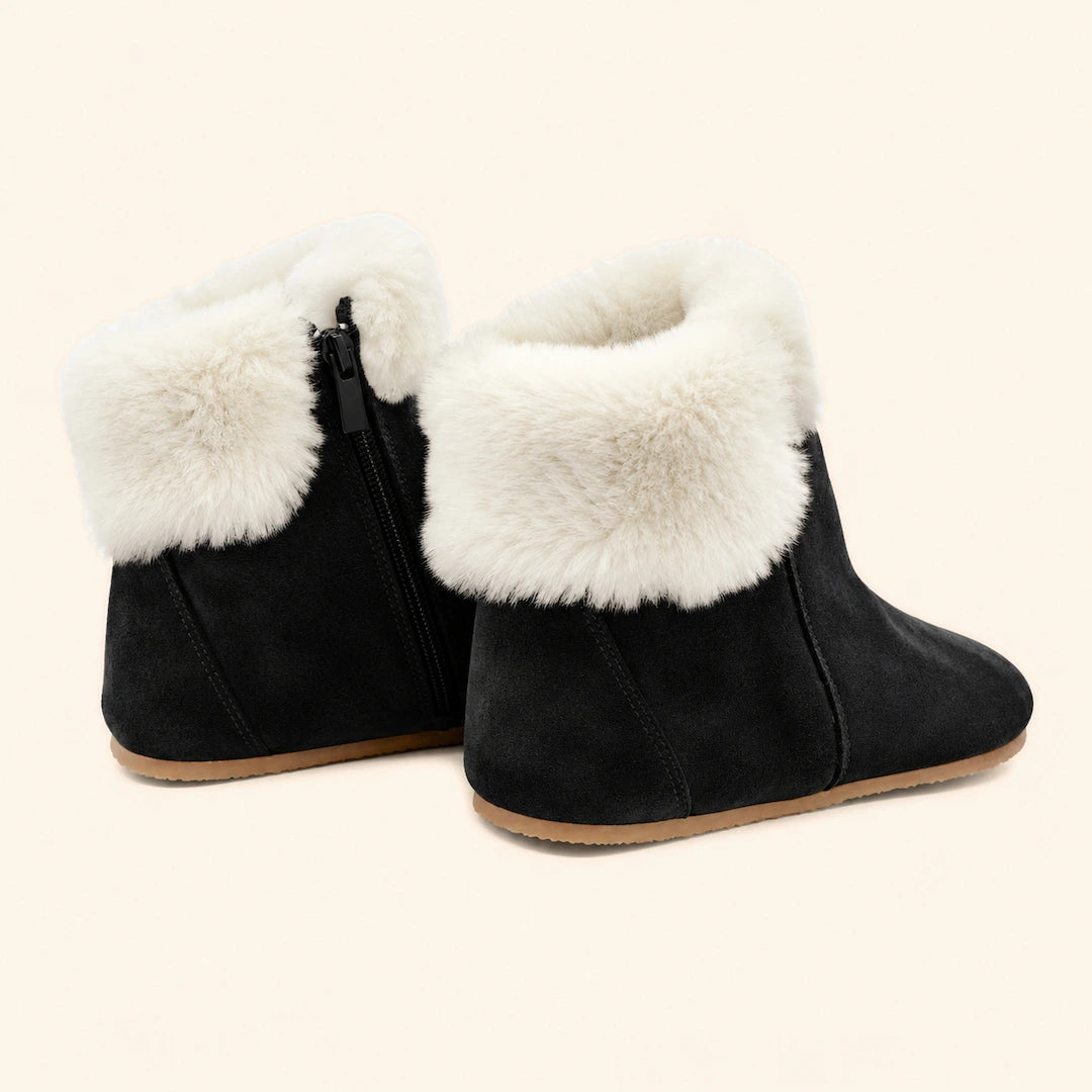 Grounding & Earthing Barefoot Shearling Cuff Boots for Women