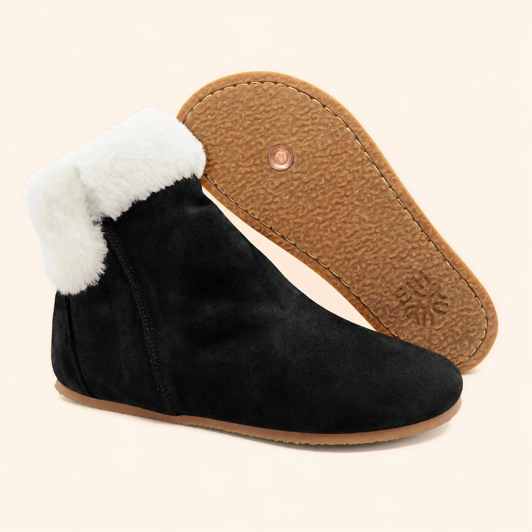 Grounding & Earthing Barefoot Shearling Cuff Boots for Women